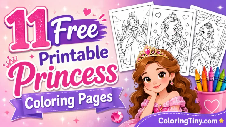 11 Free Printable Princess Coloring Pages