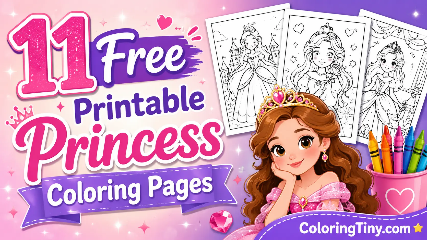 11 Free Printable Princess Coloring Pages