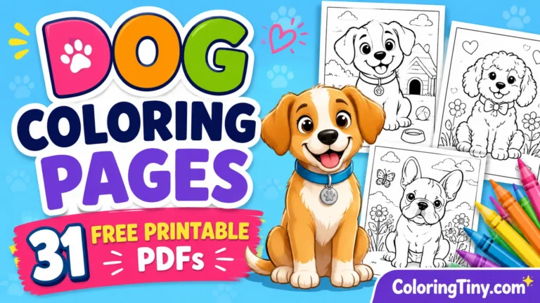 Dog Coloring Pages (31 Free Printable PDFs)