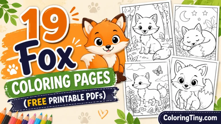 19 Fox Coloring Pages (Free Printable PDFs)