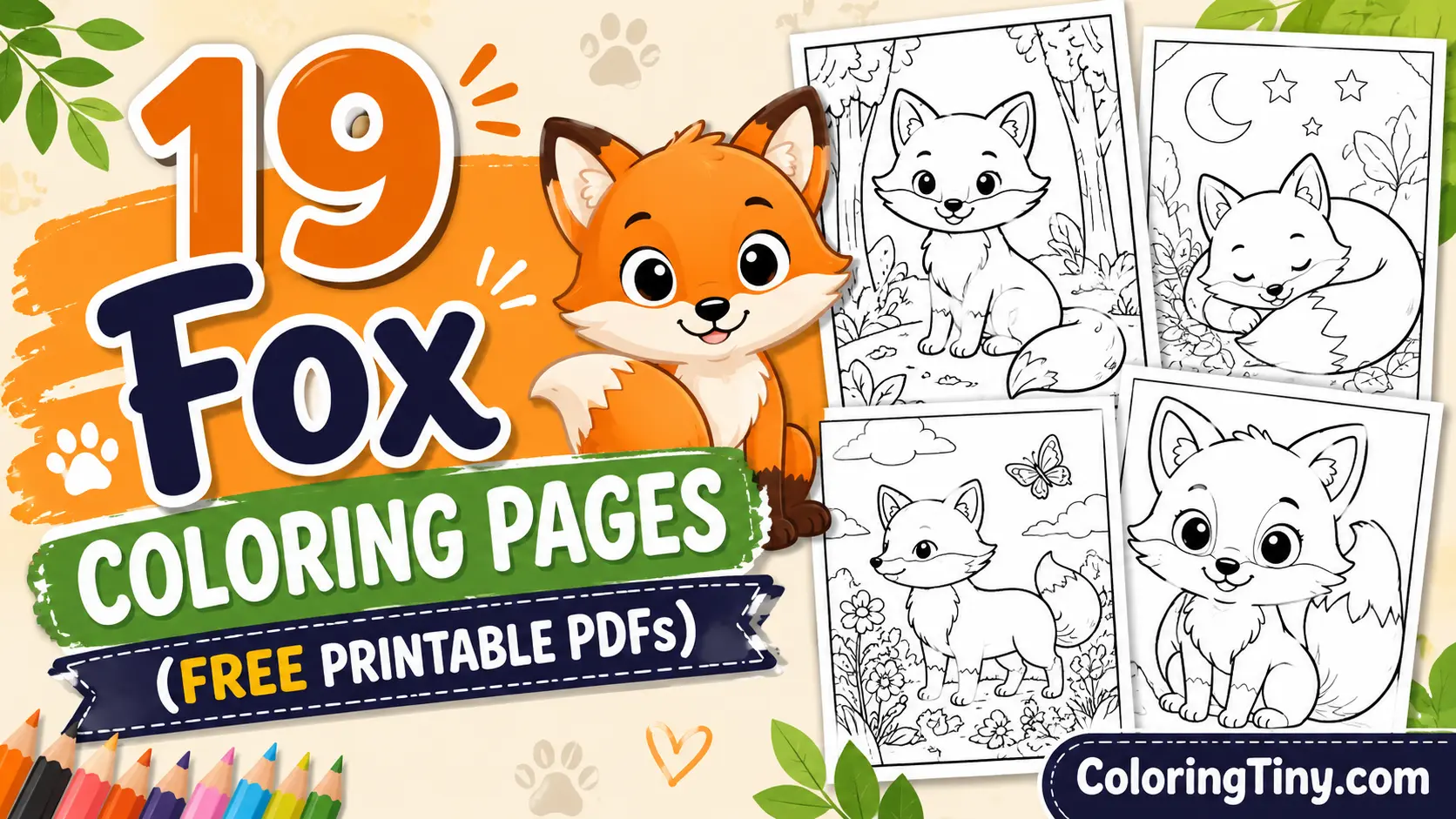 19 Fox Coloring Pages (Free Printable PDFs)
